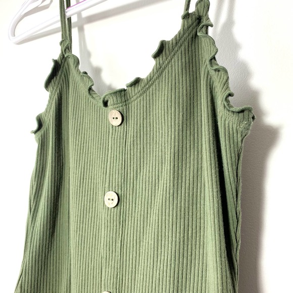 Green Strap Dress made from recycled materials - Picture 3 of 7